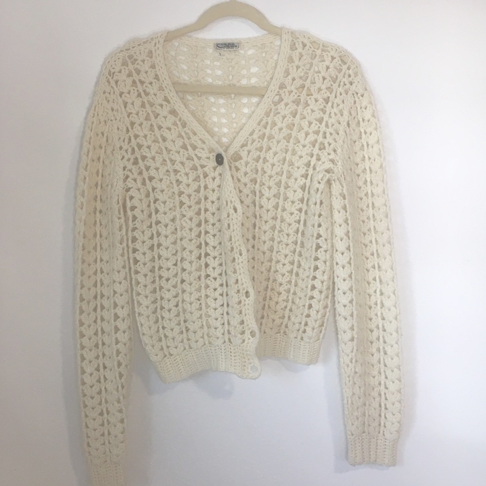 Vintage Cream knit cardigan